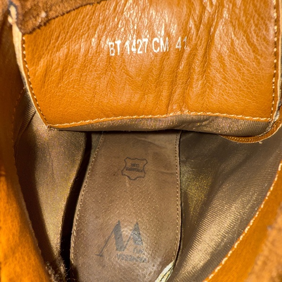 Anthropologie Vanessa Wu Brown Fringe Booties Size 41/9.5 - Picture 9 of 9